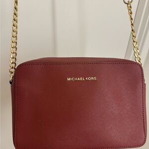 Michael Kors Wine Red Crossbody Bag